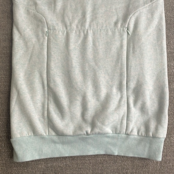 Gymshark SoSoft Mock Neck Tunic Sweatshirt Size Small Light Blue/White - Picture 4 of 6